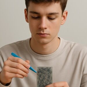 Hair Picking Picky Pad Fidget Toy (Black) | Anxiety & Stress Relief Tool